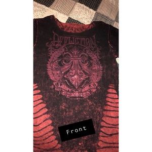 Affliction shirt reversible